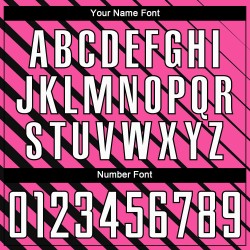 Maillot de football personnalisé rose, blanc et noir, sublimé