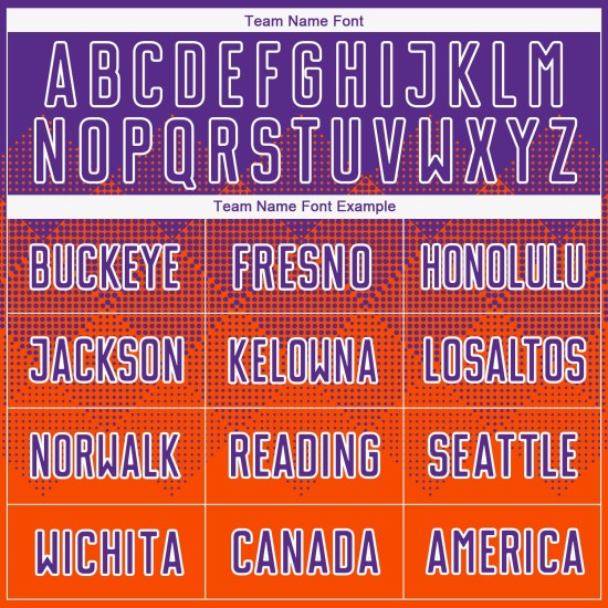 Maillot de football personnalisé orange violet-blanc par sublimation