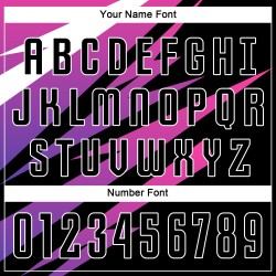 Maillot de football personnalisé rose, noir et blanc, sublimé